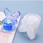 Silicone Butterfly Box Resin Epoxy Mold Jewelry Storage Box Casting Molds Candle Holder Succulents Pot Egg Powder Puff Stand Beauty Sponge Blender Holder Mould Craft DIY Tool Home Decor - Image 2