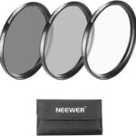 49MM Lens Filter Kit with Filter Pouch for Sony Alpha NEX with 18 55MM,55 210MM,50MM,16MM,30MM Lenses,Canon EF 50MM f/.1.8 STM Lens(UV+CPL+ND4)