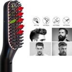 AU Plug Hair Straightening Brush, Beard Straightener Brush, 3 in 1 Ionic Straightening Comb with Anti Scald Feature Heat Resistant, Hair Straightening Styling Comb, Electric Hair Straightener Brush - Image 6