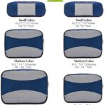 6 Set Packing Cubes for Travel,Packing Organizers Bag for Carry on Luggage Navy Blue - Image 3
