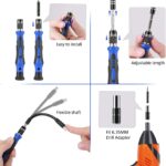 Precision Screwdriver Set, 60 in 1 with 56 Bits Magnetic Screwdriver Kit, Stainless Steel Professional Repair Tools Kit for Phone, Laptop, PC, Camera, Game Console, Glasses, and More Blue - Image 6