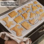 X Large Silicone Pastry Baking Mat with Measuring Guide ,Extra Thick Non Stick Fondant Mat, Counter Mat, Oven Liner, Pie Crust Mat, Reusable Rolling Pastry Mat Dough Mat for Kitchen (Black)(60x40cm) - Image 5