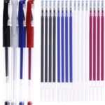 4 Pieces Heat Erase Pens with 40 Heat Erasable Fabric Refills Marking for Sewing, Quilting and Dressmaking(4 Colors)