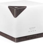 700ml Premium, Essential Oil Diffuser, 5 in 1 Ultrasonic Aromatherapy Fragrant Oil Vaporizer Humidifier, Timer and Auto Off Safety Switch, 7 LED Light Colors