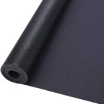 AUXIN 11.8" x 52" Faux Leather Roll for Bows Earrings Handbag Wallet Sewing Craft Making, Repair Decorate Leather Chair Sofa,Classic Black(30cm x 132cm)