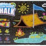 51 2064 Washable Sidewalk Chalk, 64ct, Includes Glitter & Neon, Outdoor Gifts for Kids - Image 2