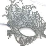 iMapo Women's Masquerade Party Masks, Sexy Lace Mardi Gras Mask for Lady Girls, Opera Halloween Dancing Evening Party Elegant Eye Mask Silver - Image 3