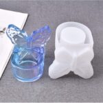 Silicone Butterfly Box Resin Epoxy Mold Jewelry Storage Box Casting Molds Candle Holder Succulents Pot Egg Powder Puff Stand Beauty Sponge Blender Holder Mould Craft DIY Tool Home Decor - Image 3