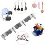 Broom Mop Holder Wall Mount Stainless Steel Wall Mounted Garden Tool Storage Tool Rack Storage & Organization for Your Home,Kitchen,Bathroom,Garage,Closet and Shed(3 Racks 4 Hooks) - Image 3