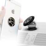 Best Car Phone Holder 100% Universal Magnetic Dashboard Mount Kit by For All Vehicles, Phones & Tablets iPhone XR, XS, X, 8, 7, Galaxy S8 S7 2 Discs & Plate Inc Top Rated by Uber Drivers