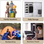 6 Set Packing Cubes for Travel,Packing Organizers Bag for Carry on Luggage Navy Blue - Image 7