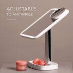 LED Makeup Vanity Mirror with 3 Light Settings and 15x Magnifying Mirror Choose between Soft Warm, Natural Daylight, or Neutral White Lights Dimmable Countertop Cosmetic Mirror - Image 5