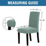 Stretch Dining Chair Slipcovers Jacquard Removable Washable High Dining Room Chair Protector Covers Sets Parson Chair Protector Cover Perfect for Dining Room, Hotel, Ceremony(6, Sage) - Image 7