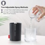 Mini Humidifier, 280ml Small Desk Humidifier, USB Personal humidifiers with 2 Mist Modes, Whisper Quiet, Shut Off for Bedroom, Plants, Baby Room, Office and Car(Black) - Image 3