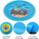 Upgraded Sprinkler Pad Water Spray pad Splash Play Mat 170cm Outdoor Water Toys, Outdoor Splash Pad Sprinkler for Kids - Image 2