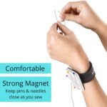 Magnetic Pin Holder for Sewing, Wrist Pin Cushion, Magnetic Pincushion, Quilting Supplies, Gift for Quilters, Magnetic Wristband, Magnet Needle Holder - Image 3