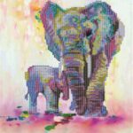 5D DIY Diamond Painting Cross Stitch Diamond Mosaic Embroidery Wall Craft Decor Elephants 12X16inch - Image 2