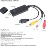 Video & Audio DVR Capture USB 2.0 Converter Adapter with Stereo Audio HDTV VHS DVD RCA S Video Input for PC Laptop Windows 2000 / Windows XP/ Vista / 7/ 8(32 bit) - Image 5