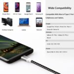 USB C Cables Nylon Braided Durable USB 2.0 Type C Cable for Galaxy S10 S9/S8, Moto Z2/Z3/One, LG V30/G6, etc (Rose,Black,White)(3 Pack, 1.83m) - Image 5