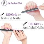 Nail Files and Buffer, Professional Manicure Tools Kit Rectangular Art Care Buffer Block Tools 100/180 Grit 8Pcs/Pack - Image 3