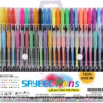 48 Packs Colour Gel Ink Pens Set Glitter Metallic Gel Pens Art Markers for Adult Coloring Books Pastel Gel Pen Set Draw and Write 1.0mm Tip 12 Metallic 12 Glitter 12 Neon 12 Pastel - Image 6