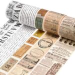 6 Rolls Washi Tape Journal Paper Tape Gothic Decoration Scrapbooking Sticker Label Masking Tapes