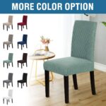 Stretch Dining Chair Slipcovers Jacquard Removable Washable High Dining Room Chair Protector Covers Sets Parson Chair Protector Cover Perfect for Dining Room, Hotel, Ceremony(6, Sage) - Image 4