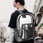 Clear Backpack for Women Girl, Waterproof Transparent Plastic Bag Festival Bag, for Concert Conventions Beach Gym School Work Clear - Image 7