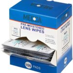 Premoistened Lens and Glass Cleaning Wipes Portable Travel Cleaner for Glasses, Camera, Cell Phone, Smartphone, and Tablet Disposable, Quick Drying, Streak Free Individually Wrapped, Pack of 100 …
