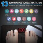 Bluetooth Body Fat Scale Smart Bmi Scale Digital Bathroom Weight Scale, Body Composition Analyzer with Smartphone App, 396 Lbs - Image 2