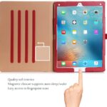 Apple iPad Pro 12.9 Case ProCase Leather Stand Folio Case Cover for iPad Pro 12.9 Inch , with Multiple Viewing Angles, Auto Sleep/Wake, Apple Pencil Holder Red(Both 2017 and 2015 Models) - Image 3