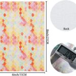 28 Pieces 8x6 Inch Mermaid Scales Faux Leather Sheets for Leather Bows and Earrings Making Include 4 Kinds Mermaid Scales Leather Sheets - Image 3