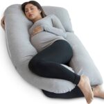 PharMeDoc Pregnancy Pillow U Shape Full Body Pillow Maternity Support Detachable Extension(with Travel/Storage Bag)