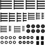Universal TV Installation Hardware Kit Includes M4 M5 M6 M8 TV Sets Screws and Spacers for Most TVs Up to 80"/204cm YF UVSP