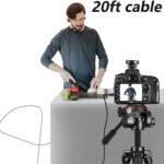 Lavalier Microphone with 1 Windscreen Muff,LVM3 Omni Directional Condenser Lapel Clip On Mic for DSLR Camera Canon Nikon Sony Camcorder Audio Recorders - Image 2