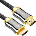 4K HDMI Cable, 1.5M/5FT 2.0a/b High Speed HDR Ultra Full HD 4K@60Hz 4:4:4 Resolution 4096 * 2160 Nylon Net Zinc Alloy Hood Gold Plated Connector for PS4Xbox 360MacHDTV ProjectorTV Box