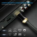 4K HDMI Cable, 1.5M/5FT 2.0a/b High Speed HDR Ultra Full HD 4K@60Hz 4:4:4 Resolution 4096 * 2160 Nylon Net Zinc Alloy Hood Gold Plated Connector for PS4Xbox 360MacHDTV ProjectorTV Box - Image 2