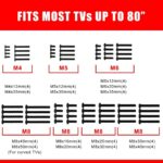 Universal TV Installation Hardware Kit Includes M4 M5 M6 M8 TV Sets Screws and Spacers for Most TVs Up to 80"/204cm YF UVSP - Image 5