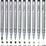 10PC Fineliner Pens Micro Needle Art Drawing Set Signature Archival Drawing Ink Brush Waterproof Fineliner Pens for Writing,Artist Illustration,Office Documents,Sketching,Comic Scrapbooking