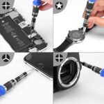 Precision Screwdriver Set, 60 in 1 with 56 Bits Magnetic Screwdriver Kit, Stainless Steel Professional Repair Tools Kit for Phone, Laptop, PC, Camera, Game Console, Glasses, and More Blue - Image 4