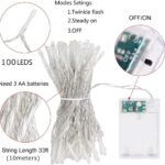 168 Feet 24 Strands Artificial Ivy Leaf Plants Hanging Vine with 100 LED 33 Feet String Lights Perfect for Wedding Party Garden Outdoor Greenery Wall Decoration - Image 3
