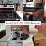 Kitchen Silicone Stove Counter Gap Cover, Easy Clean Heat Resistant Wide & Long Gap Filler, Seals Spills Between Counter, Stovetop, Oven, Washer & Dryer, Set of 2(21 Inches, Matte Black) - Image 4