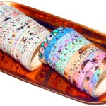 Gold Washi Tape Set VSCO Decorative Tape for DIY Crafts, Bullet Journals, Planners, Scrapbooking, Wrapping 5mm Wide(Candy 24) - Image 5
