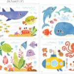 DS 8009 Sea Adventure Kids Wall Stickers Wall Decals Peel and Stick Removable Wall Stickers for Kids Nursery Bedroom Living Room(Small) - Image 5