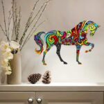 GSS Designs Horse Wall Decor Stencil Mandala Horse Stencil Laser Cut Painting Stencil Floor Wall Tile Fabric Wood Stencils Reusable Template for Wall Decals Transfer(SL 022)(12x16 Inch) - Image 3