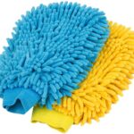 Microfiber Car Wash Mitt, Pack of 2, Blue & Yellow