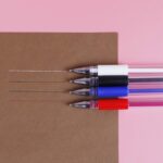 4 Pieces Heat Erase Pens with 40 Heat Erasable Fabric Refills Marking for Sewing, Quilting and Dressmaking(4 Colors) - Image 2