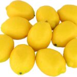 Fake Fruit Home House Kitchen Party Decoration Artificial Lifelike Simulation Yellow Lemon 10pcs Set