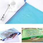 Zip File Folders, 10pcs 5 Sizes Mesh Document File Bags Storage Pouch with Zipper for Cosmetics Offices Supplies Travel Accessories, 5 Colors(10pcs Mixed 5 Size) - Image 4