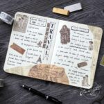 6 Rolls Washi Tape Journal Paper Tape Gothic Decoration Scrapbooking Sticker Label Masking Tapes - Image 3